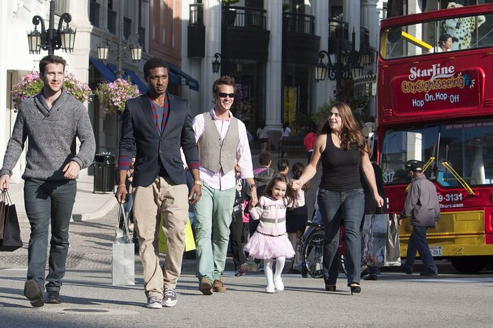 Experience the charm of Los Angeles as you stroll past iconic sights capturing moments with loved ones and savoring the unique blend of culture and fun that the city offers.